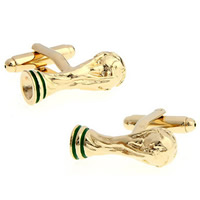 Cufflinks, Brass, gold color plated, enamel, nickel, lead & cadmium free, 10-20mm, Sold By Pair