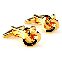 Cufflinks Brass gold color plated nickel lead & cadmium free 10-20mm Sold By Pair