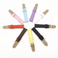 Watch Bands PU Leather zinc alloy pin buckle plated mixed colors Length Approx 8 Inch Sold By Lot