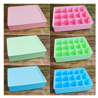 Storage Box Plastic Rectangle 15 cells Sold By Lot