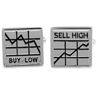 Brass Asymmetric Cufflinks Square platinum color plated with letter pattern & enamel nickel lead & cadmium free 10-20mm Sold By Pair