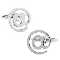 Cufflinks Brass platinum color plated nickel lead & cadmium free 10-20mm Sold By Pair