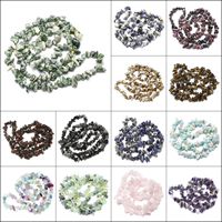 Gemstone Chips, different materials for choice, 7x8x5mm-16x10x9mm, Hole:Approx 1mm, Approx 150PCs/Strand, Sold Per Approx 33 Inch Strand