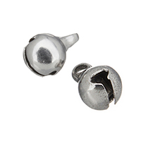 Stainless Steel Bell Charm, original color, 6x8.50x5.50mm, Hole:Approx 2mm, 1000PCs/Lot, Sold By Lot