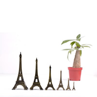 Decoración de Moda, aleación de zinc, Torre Eiffel, chapado en color bronce antiguo, diverso tamaño para la opción, libre de níquel, plomo & cadmio, Vendido por UD