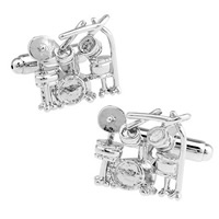 Cufflinks, Brass, Musical Instrument, platinum color plated, nickel, lead & cadmium free, 10-20mm, Sold By Pair