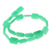 Jade Malaysia Beads, Rectangle, natural, 13x18x6mm, Hole:Approx 1.5mm, Approx 22PCs/Strand, Sold Per Approx 15.7 Inch Strand