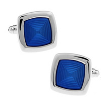 Brass Cufflinks, with Resin, Square, platinum color plated, nickel, lead & cadmium free, 10-20mm, Sold By Pair