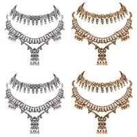 Mode-Halskette, Zinklegierung, mit Verlängerungskettchen von 3lnch, plattiert, für Frau, keine, frei von Nickel, Blei & Kadmium, 120mm, 22mm, verkauft per ca. 11.8 ZollInch Strang