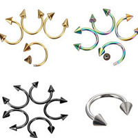 Stainless Steel Nose Piercing Jewelry plated 3mm Sold By PC