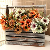 Künstliche Blumendekoration, Seidenspinnerei, gemischte Farben, 65x290mm, 20PCs/Tasche, verkauft von Tasche