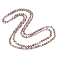 Sweater Chain Necklace, South Sea Shell, Potato, 2-strand, 8-9mm, Sold Per Approx 62.5 Inch Strand