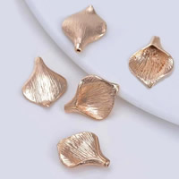 Brass, Ginkgo Leaf, 24K gold plated, lead & cadmium free, 13.5x17.5mm, Hole:Approx 1-2mm, 20PCs/Bag, Sold By Bag
