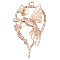 Brass Bird 24K gold plated lead & cadmium free Approx 1-2mm Sold By Bag