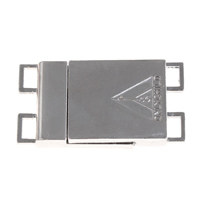 Zinc Alloy Magnetic Clasp Rectangle platinum color plated  lead & cadmium free Approx Sold By Bag