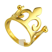 Edelstahl Ringe, Krone, plattiert, verschiedene Größen vorhanden & für Frau, keine, 18mm, verkauft von PC