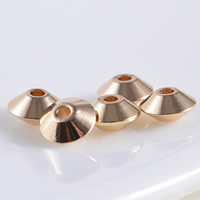 Brass, 24K gold plated, lead & cadmium free, 6x3mm, Hole:Approx 1mm, 20PCs/Bag, Sold By Bag