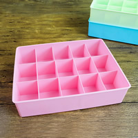 Storage Box, Plastic, Rectangle, 15 cells, more colors for choice, 315x240x75mm, 5PCs/Lot, Sold By Lot