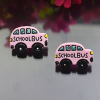 Mobile Phone DIY Decoration, Resin, Lorry, with letter pattern, 22x30mm, 50PCs/Bag, Sold By Bag
