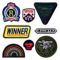 Iron on Patches Cloth Embroidery with number pattern & with letter pattern nickel lead & cadmium free  Sold By Lot