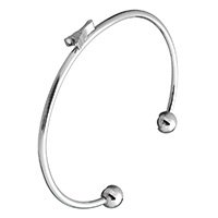 Stainless Steel Cuff Bangle, Eiffel Tower, for woman, original color, 10x5x5.5mm, 2.5mm, 8mm, Inner Diameter:Approx 62x48mm, Length:Approx 7 Inch, Sold By PC