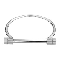 Stainless Steel Bangle, for woman, original color, 67x9x9mm, 4mm, Inner Diameter:Approx 63x48mm, Length:Approx 7.5 Inch, Sold By PC