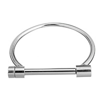 Stainless Steel Bangle, for woman, original color, 60x9x9mm, 4mm, Inner Diameter:Approx 60x48mm, Length:Approx 7.5 Inch, Sold By PC