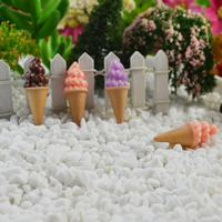 Mobile Phone DIY Decoration, Resin, Ice Cream, mixed colors, 30x11mm, 50PCs/Bag, Sold By Bag