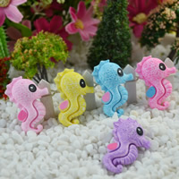 Mobile Phone DIY Decoration Resin Seahorse mixed colors Sold By Bag