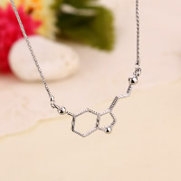 Zinc Alloy Jewelry Necklace silver color plated snake chain & for woman nickel lead & cadmium free Sold Per Approx 17.7 Inch Strand