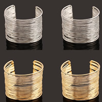 Iron Cuff Bangle, plated, more colors for choice, lead & cadmium free, 55mm, Inner Diameter:Approx 60mm, Length:Approx 7 Inch, Sold By PC