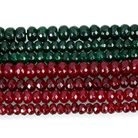 Farbowany Jade Koralik, Okrąg, różnej wielkości do wyboru & fasetowany, dostępnych więcej kolorów, sprzedane przez wiele