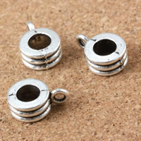 Tibetan Style Bail Beads, antique silver color plated, lead & cadmium free, 13x9x5mm, Hole:Approx 1.5mm, 5mm, 30PCs/Bag, Sold By Bag