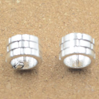 Zinc Alloy European Beads Rondelle antique silver color plated without troll lead & cadmium free Approx 5mm Sold By Bag