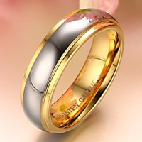 Stainless Steel Finger Ring for Men, Tungsten Steel, plated, different size for choice & with letter pattern & for man, 6mm, Sold By PC