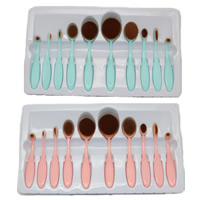 Kunstmatige vezels Make-up Brush Set, met Plastic, verschillende verpakkingen stijl voor keuze, 120-170mm, 3dozen/Lot, Verkocht door Lot