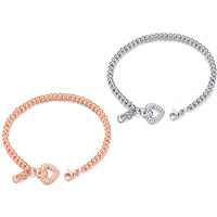 Bijoux bracelet en acier inoxydable, avec 0.7lnch chaînes de rallonge, Placage, pour femme, plus de couleurs à choisir, Vendu par Environ 6.6 pouce brin