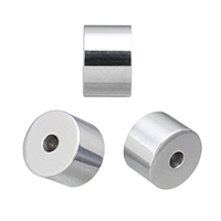 Stainless Steel Beads, Column, original color, 5x8x8mm, Hole:Approx 1.5mm, 100PCs/Lot, Sold By Lot