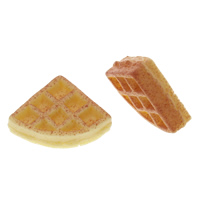 Essen Harz Cabochon, Kuchen, flache Rückseite, 24x18x7mm, 100PCs/Tasche, verkauft von Tasche