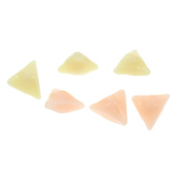 Fashion Resin Cabochons, Triangle, flat back, more colors for choice, 19x14x9mm, 100PCs/Bag, Sold By Bag