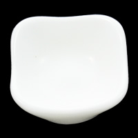 Resina Moda Cabochões, traseira plana, branco, 26x25x11mm, 100PCs/Bag, vendido por Bag