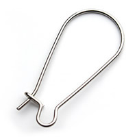 Stainless Steel Hook Earwire, original color, 12x25mm, 100PCs/Bag, Sold By Bag