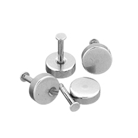 Stainless Steel Earring Stud Component, Flat Round, original color, 6x8.50mm, 500PCs/Lot, Sold By Lot