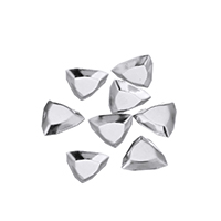 сеттинг для кабошона из нержавеющей, нержавеющая сталь, Треугольник, оригинальный цвет, 10.50x10x2mm, внутренний диаметр:Приблизительно 6x6mm, 1000ПК/Лот, продается Лот