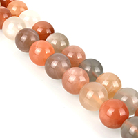 Moonstone Beads, Månesten, Runde, forskellig størrelse for valg, Grade AA, Solgt Per Ca. 14.5 inch Strand
