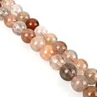 Rutilated Quartz Beads Round natural Sold Per Approx 15 Inch Strand