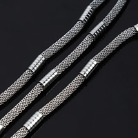 Rozsdamentes acélból készült ékszerek Chain, Stainless Steel, lámpa lánc, az eredeti szín, 3mm, 2m/Bag, Által értékesített Bag