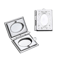 Fashion Locket Pendants, Stainless Steel, Rectangle, original color, 19x26x4.50mm, Hole:Approx 1.7mm, Inner Diameter:Approx 10x15mm, 100PCs/Lot, Sold By Lot