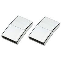Stainless Steel Magnetic Clasp Rectangle original color Approx Sold By PC