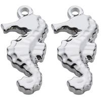 Stainless Steel Animal Pendants, Seahorse, original color, 9x20mm, Hole:Approx 2mm, 10PCs/Bag, Sold By Bag
